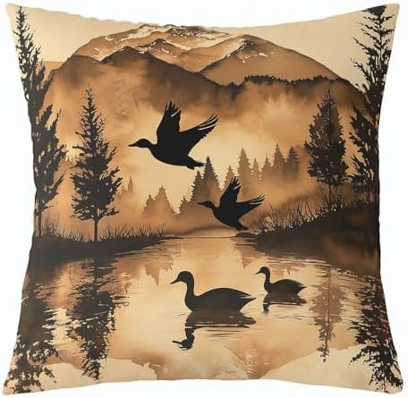 Feelyou Vintage Bear Throw Pillow Covers Decorative 20" x 20" Inches - Image 3