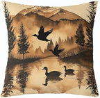 Feelyou Vintage Bear Throw Pillow Covers Decorative 16" x 16" Inches - Image 3
