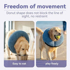 Loflaze Inflatable Dog Cone Collar - Dog Neck Donut Cone Collar Alternative After Surgery - Soft Cone for Large Medium Small Dogs Cats - Alternative Recovery E Collar (Blue, XXL) - Image 3