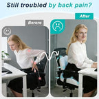 Seat Cushion for Office Chair, Ergonomic Cushion with Lumbar Support Pillow - Image 5