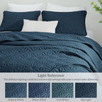Whale Flotilla Soft Queen Quilt Bedding Set 3-Pieces Lightweight Bedspread - Image 5