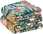 LUTBM Boho Throw Blanket for Bed 60"x80", All Season Cotton Couch Blankets by LUTBMFindYourFreeSpiritatHome