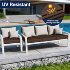 Smiry Waterproof Patio Cushion Covers, Stretch Outdoor Furniture Covers - Image 3