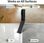 4-Pack Kickdown Door Stopper, Heavy Duty Black Kick Down Stop - Image 5