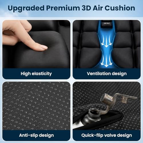 Airplane Seat Cushion, Inflatable Seat Cushion with Built-in Pump - Image 7