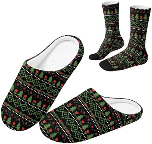 House Slippers for Women Washable Closed Toe with Cute Socks by Unknown