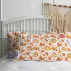 BlessLiving Queen Quilt Colorful Pumpkin Maple Leaf Halloween Fall Bedding - Image 7