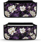 LedBack Mobility Scooter Accessories Sets Walker Seat Rollator Seat Cushion Back Cover for Seniors Purple White Flowers Universal Walker Storage Basket - Image 3