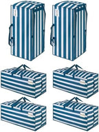 VENO 6 Pack Heavy Duty Moving Bags with Backpack Straps, Zippers & Handles, Extra Large Packing Bags for College Dorm Essentials, Moving Supplies Alternative to Cardboard Moving Boxes by Veno