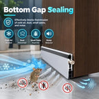 Door Weather Stripping Adhesive Draft Stopper Seal Strip for Doors - Image 3