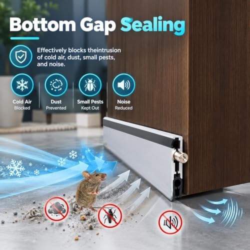 Door Weather Stripping Adhesive Draft Stopper Seal Strip for Doors - Image 3
