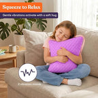 Special Supplies Vibrating Pillow Sensory Pressure Activated for Kids and Adults, 12” Plush Minky Soft Cover, Textured Therapy Stimulation Bumps-Vibrations, Music & Voice Recording (Purple) - Image 2