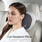 FLORICH 3 PCS Seat Cushion for Carseat Lumbar Support Pillow Car Neck Headrest Pillows Ultrathick Memory Foam Seat Pads Pressure Relief Back Cushion for Office Chair(Grey) - Image 6