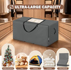 Cuddly Nest Folding Mattress Storage Bag Fits 4" Queen Mattress, Grey - Image 7