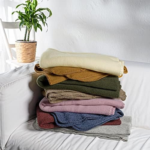 Ecoable Kids Thermal Throw: Organic Merino Wool Baby Receiving Blanket, 31x40 inches (Grey) - Image 6