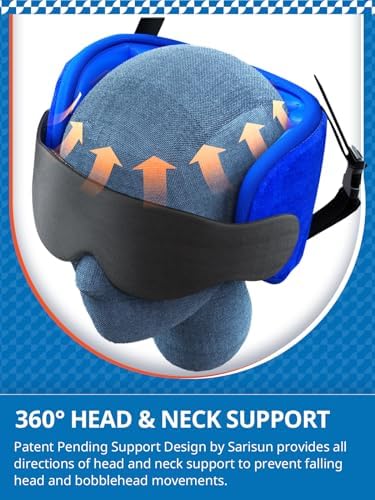 SARISUN Travel Pillows and Airplane Foot Hammock for Long Flight, Travel Essentials, 360° Support Headrest, Stop Bobblehead, Foot Rest - Image 4