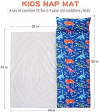 Bunnikins & Clover Toddler Nap Mat with Removable Pillow, Nap Mats for Preschool, Easy Clean Toddler Nap Pad for Kindergarten, Kids Sleeping Bag for Travel Camping - Image 5