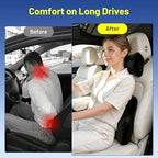 Car Pillow for Kia Sportage,Car Neck Pillow,Lumbar Support Pillow for Car,Memory Foam Pillow,Ergonomic Pillow,Adjustable and Washable,Car Essentials for Long Trips,Car Accessories,Suede,1 Set - Image 6