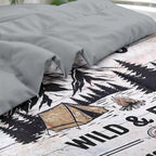 Pamnest Twin Comforter Set with Sheets, 5 Pieces Camping Mountain Bedding - Image 5
