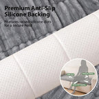Fixwal Waterproof Flannel Dog Couch Cover, 27.6" x 94.5", Light Gray - Image 5