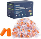 Foam Ear Plugs (100 Pairs), NRR 33 Maximum Noise Reduction Disposable Earplugs, Hearing Protection for Construction, Shooting Range, Industrial Work, Loud Machinery, Sleeping & Snoring by GOL-SIV