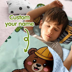 Personalized Toddler Nap Mat for Preschool, Custom Kids Nap Mat with Name, Extra Soft Preschool Nap Mat with Pillow & Blanket, Roll Up Daycare Sleeping Mat for Kids Boys - Image 2