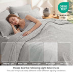 Love's cabin Quilts for Queen Bedspreads, 7 Pieces Bed in a Bag, Light Grey - Image 5