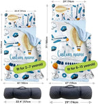 Personalized Toddler Nap Mat for Preschool, Custom Kids Nap Mat with Name, Extra Soft Preschool Nap Mat with Pillow & Blanket, Roll Up Daycare Sleeping Mat for Kids Boys - Image 6