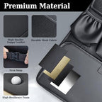 Coverado Backseat Car Organizer, Nappa Leather Car Seat Organizer with Touch Screen Tablet Holder, Foldable Food Tray, Kick Mats Protector, Multi Car Storage Accessories, Garbage Bag Holder-1 Pack - Image 4