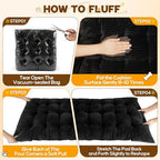 Dog Car Bed Non-Slip Backseat Extender Pet Mat, 48"x24.6" Flannel - Image 6