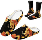 House Slippers for Women Washable Closed Toe with Cute Socks by Unknown
