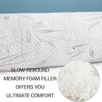 WhatsBedding Memory Foam Body Pillow with Cover, Long Bed Pillow for Adults - Image 4