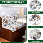 CRFATOP RV Dinette Cushion Covers Soft 4pc Camper Booth Seat Slipcover,37 - Image 2