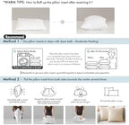 MIULEE 24x24 Euro Pillow Inserts 4 Pack, Throw Pillows for Couch Bed - Image 6
