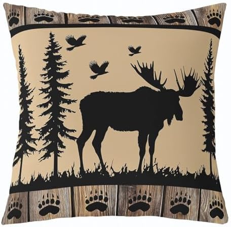 Feelyou Vintage Bear Throw Pillow Covers Decorative 18" x 18" Inches - Image 2