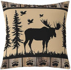 Feelyou Vintage Bear Throw Pillow Covers Decorative 16" x 16" Inches - Image 2