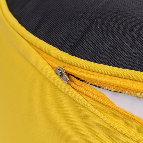 QILLOWAY Inflatable Outdoor Ottoman for Patio, Waterproof Round Pouf, Inflatable Foot Rest, Outdoor Footstool for Poolside, Garden，Camping,Yellow - Image 6