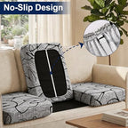 Smiry Waterproof Patio Cushion Covers, Stretch Outdoor Furniture Covers - Image 4
