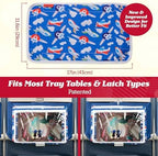 Lusso Gear Kids Airplane Tray Table Cover - Storage Pockets for Toddler Toys & Snacks - Kids Travel Essentials & Organizer - Portable Fit for Most Airplane Trays - Dinos - Image 6