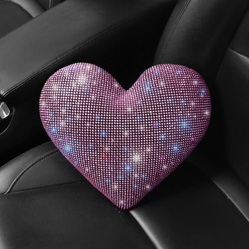 Bling Head Rest Pillows for Car, Pink, 2 Pieces - Image 5