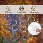 BlessLiving Fall Quilt Set King Size: Soft Lightweight Pumpkin Bedspreads - Image 5