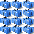 HOMESURE Supports 200lbs Heavy Duty Moving Bags - Strong Zipper & Wrap-Around Handles - Water-Resistant Storage Totes, Durable Alternative to Moving Boxes - 12 Pack - Sky Blue by testVendor01-gamma
