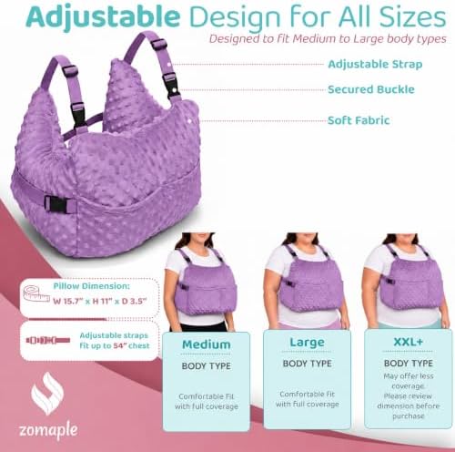 Zomaple Post Mastectomy Pillow with Strap – Breast Surgery Recovery Support - Image 6