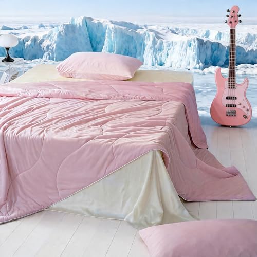 DOWNCOOL Cooling Comforter King Size, Blanket with Cooling Pillowcases - Image 2