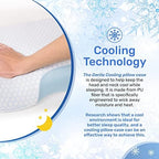 Derila Cooling Pillowcase for Neck Pillow, Cover Only, White, 50 x 30 cm - Image 3
