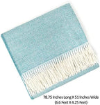 Alpaca Home | Dynasty Throw Blanket | 100% Pure Baby Alpaca Wool • Hypoallergenic, Soft & Cozy • Ethically Sourced | Softer & Warmer Than Wool (Waterworks) - Image 2