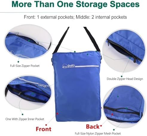 Wheelchair Footrest, Leg Support, Transfer Board Bags, Leg Rest Footrest Extender Storage Bag, for Wheelchair Accessories and Storage of Personal Belongings(W26H05B) - Image 4