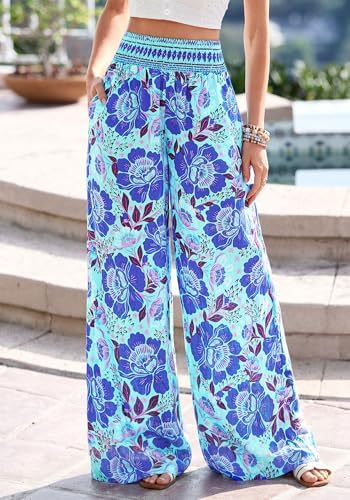 BTFBM Floral Summer Wide Leg Pants Woman 2026 - Image 2