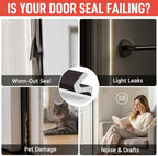 Litaibai 60 ft Kerf Weather Stripping Door Seal for Exterior Doors, Brown - Image 5