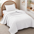 Exclusivo Mezcla Reversible Twin Quilt Bedding Set, White by ExclusivoMezcla